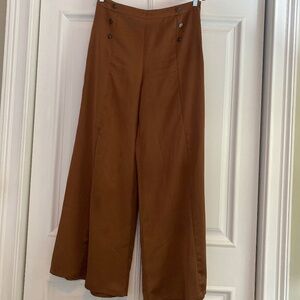 Forever 21 wide leg pants with side zipper